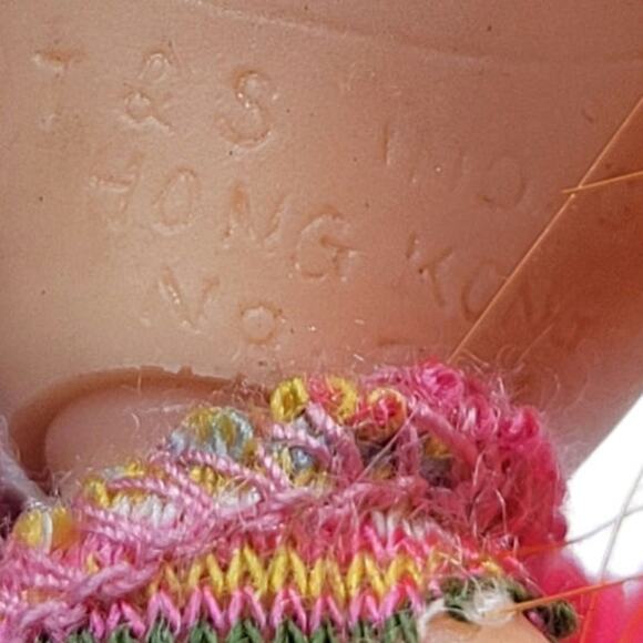 2" Vintage Tiny But Mighty Kiddle Miniature Doll w/Big Flower T & S - Picture 5 of 8